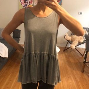 Free People gray tank top